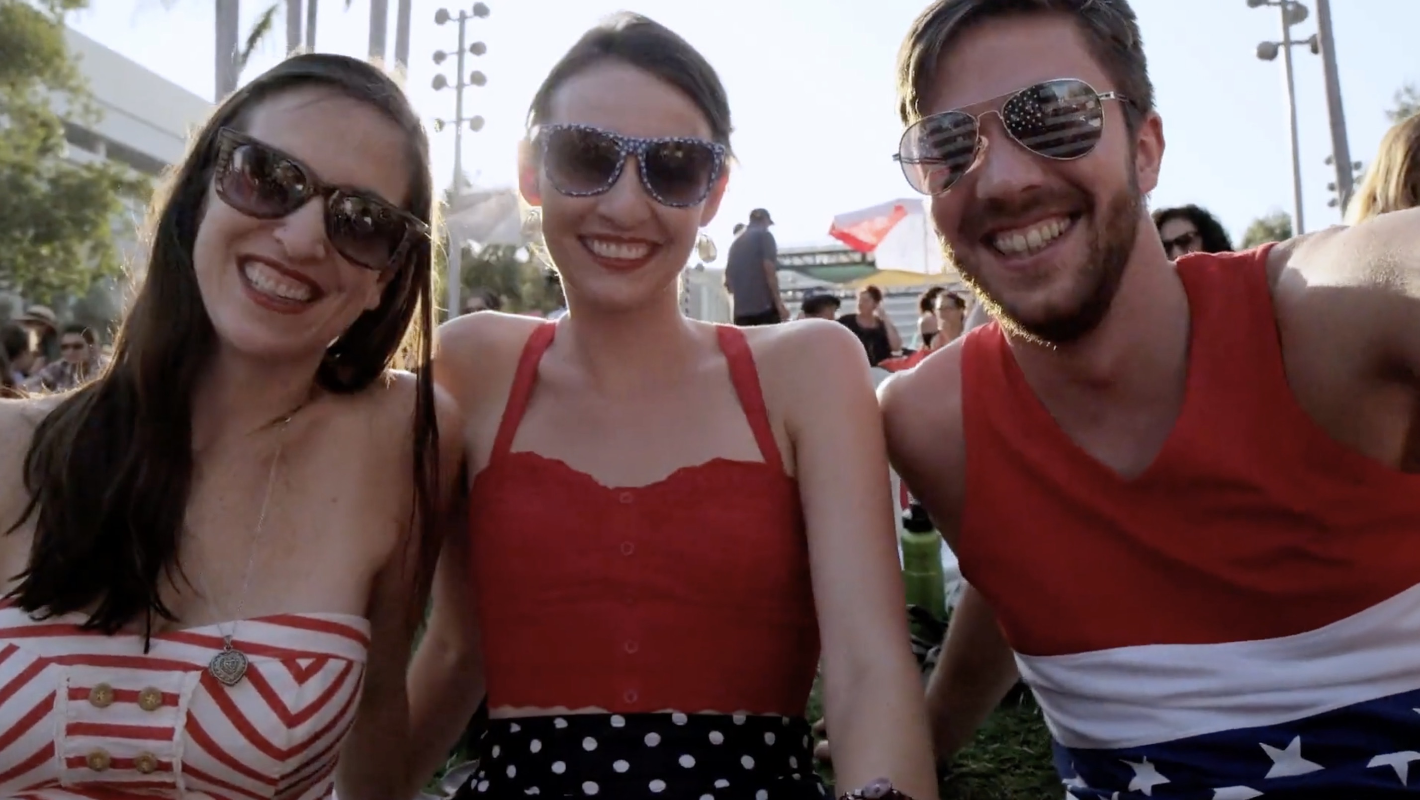 Three Friends Enjoying the Public Spaces of Downtown LA