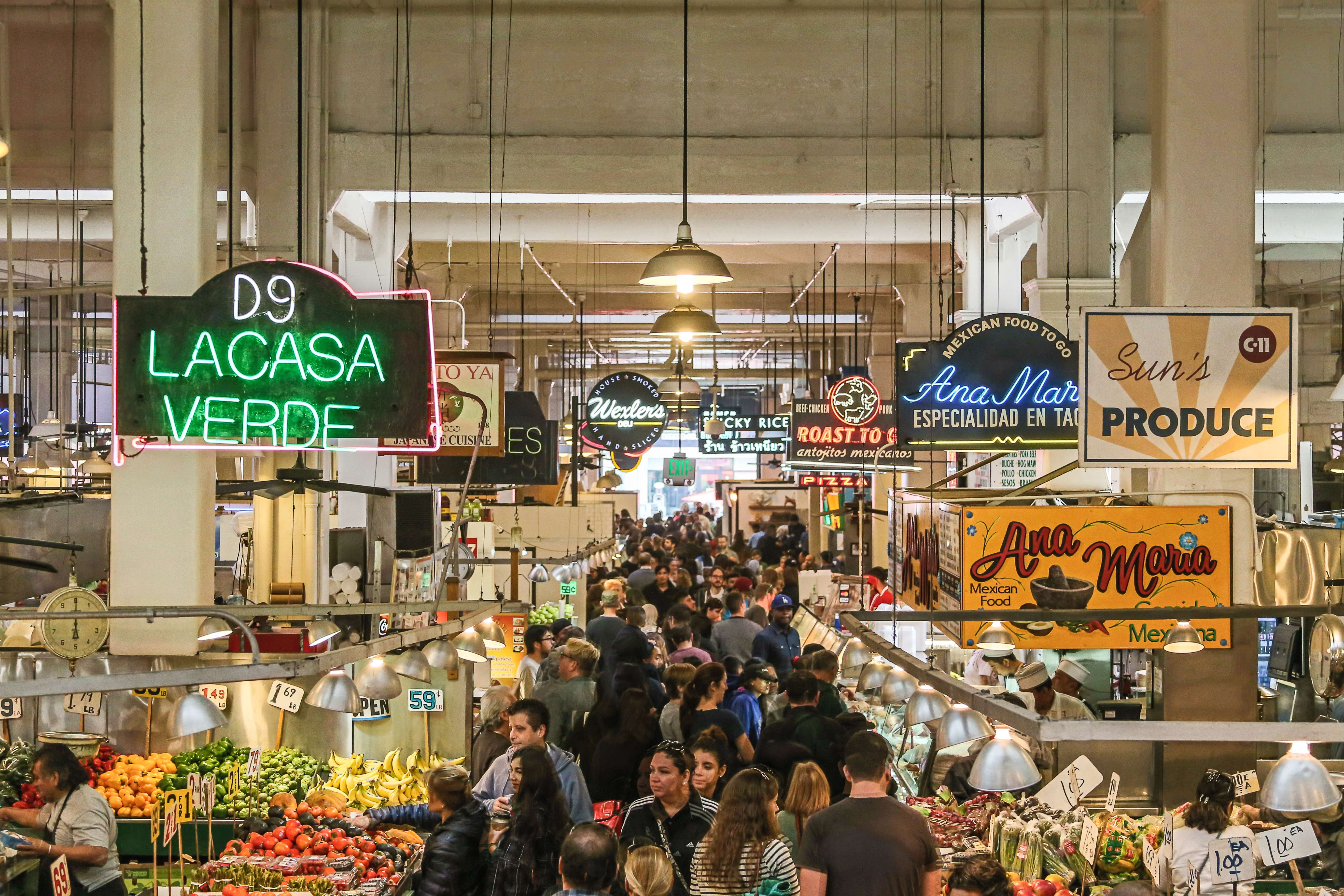 Vendors Inside of Grand Central MArket