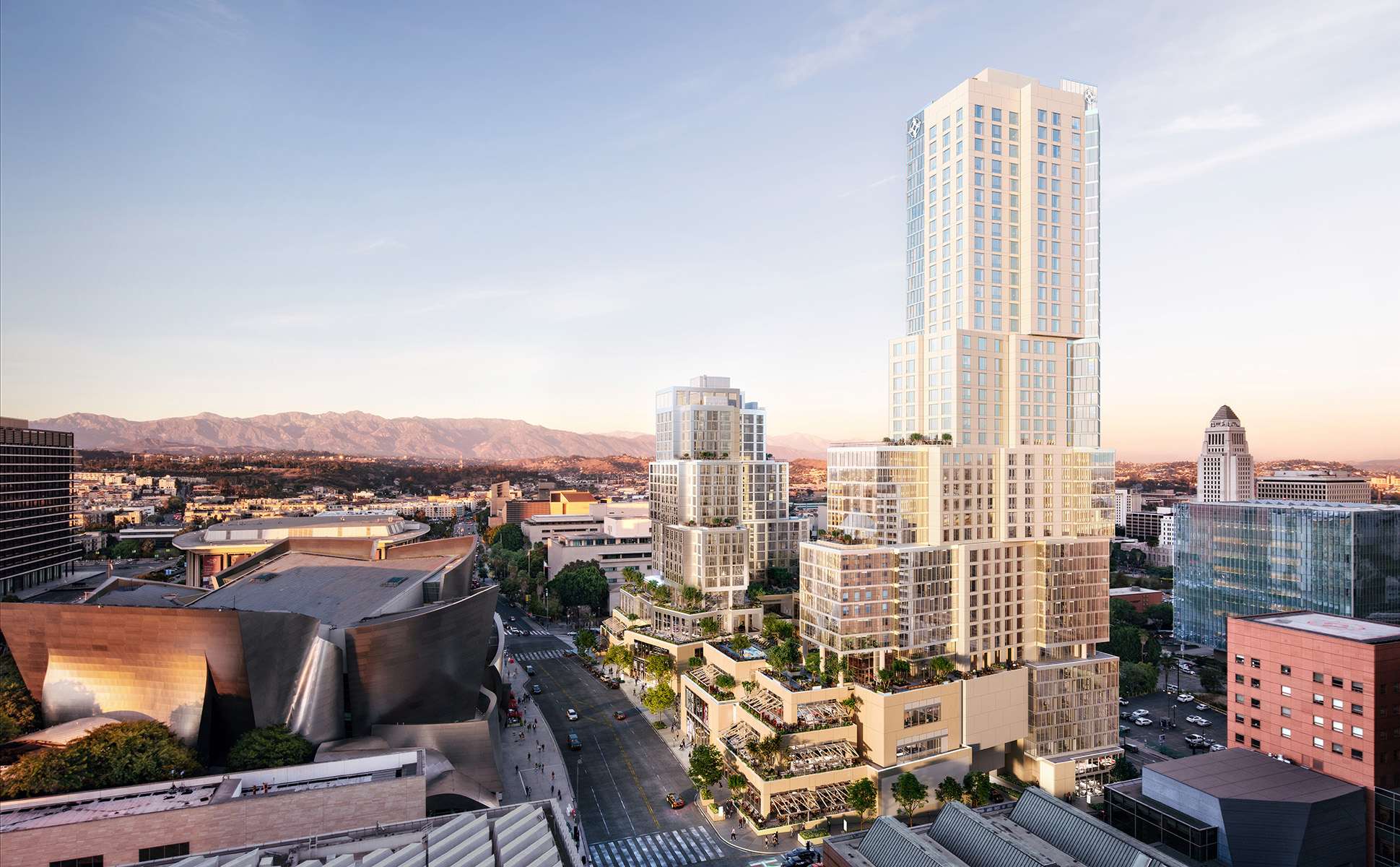 The Grand – Northern View with Walt Disney Concert Hall
